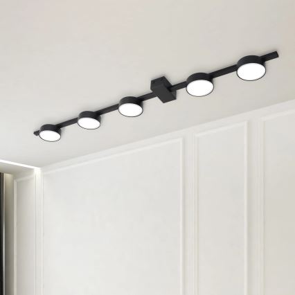 LED Griestu lampa JOY 5xGX53/6W/230V melna