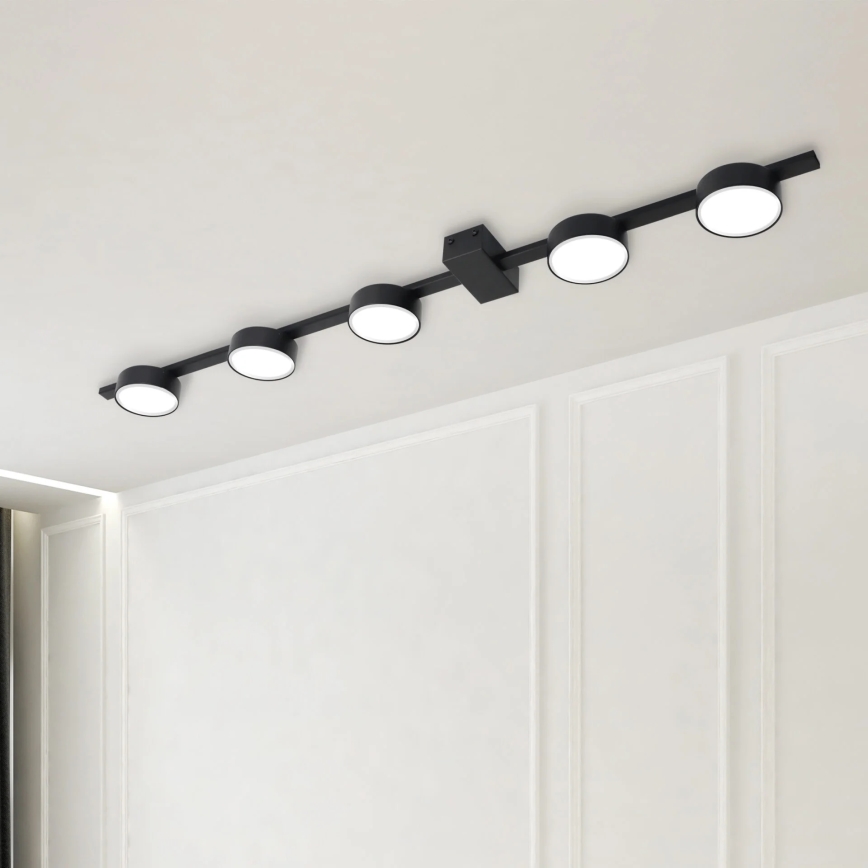 LED Griestu lampa JOY 5xGX53/6W/230V melna