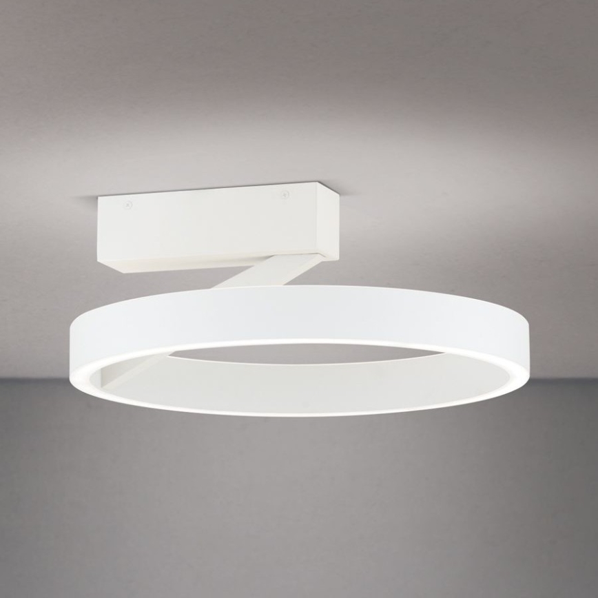 LED griestu lampa KOLK, LED/40W/230V, 2700/3000/4000K, Ø 40 cm, balta