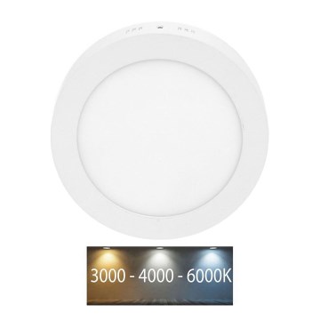 LED Griestu lampa LADA LED/12W/230V 3000/4000/6000K d. 17 cm balta