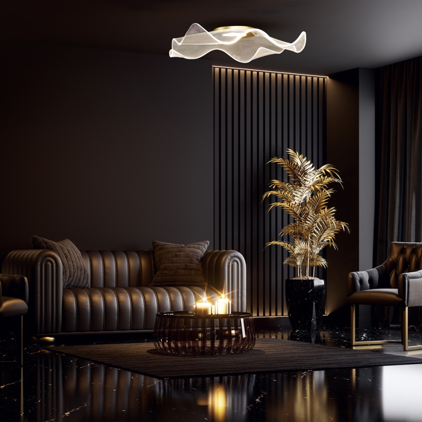 LED Griestu lampa LARGO LED/16W/230V zelta