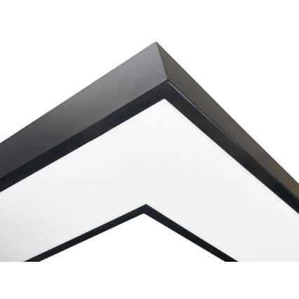 LED griestu lampa LED/100W/230V 3000/4000/6500K 80x80 cm melna