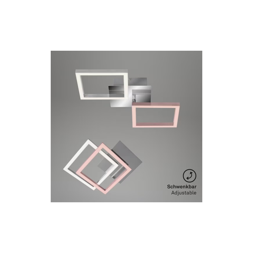 LED griestu lampa LED/10W/230V 3000K matēts hroms