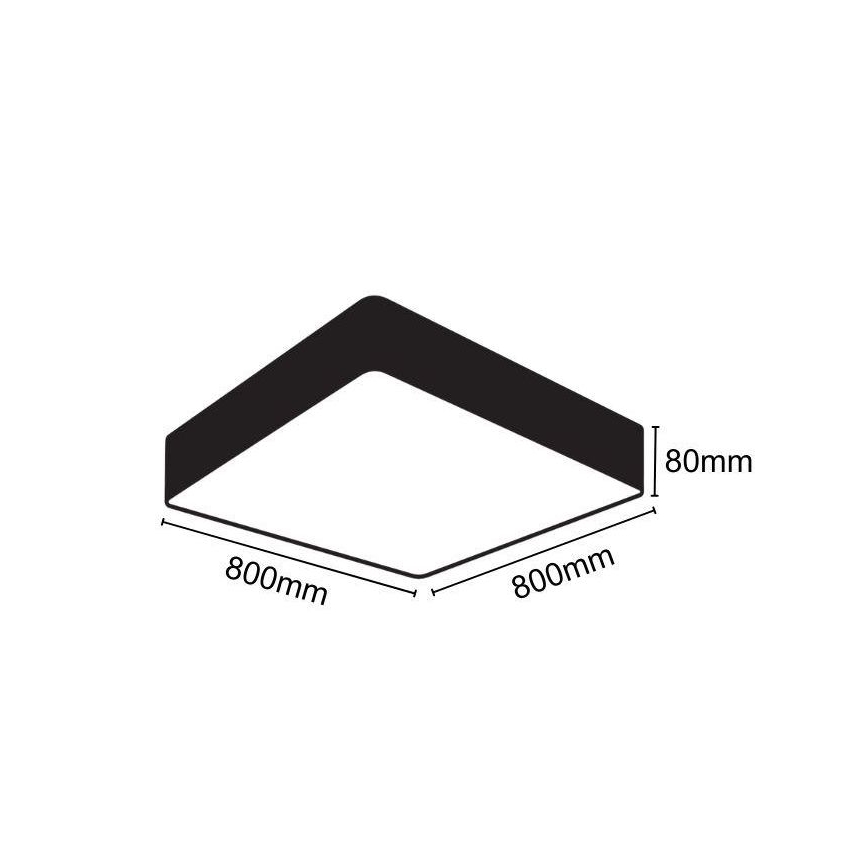 LED Griestu lampa LED/110W/230V 4000K 80x80 cm
