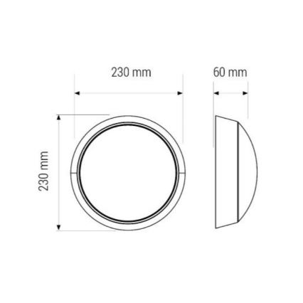LED Griestu lampa LED/11W/230V IP40