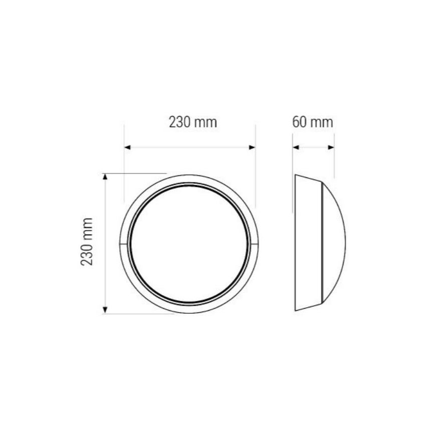 LED Griestu lampa LED/11W/230V IP40