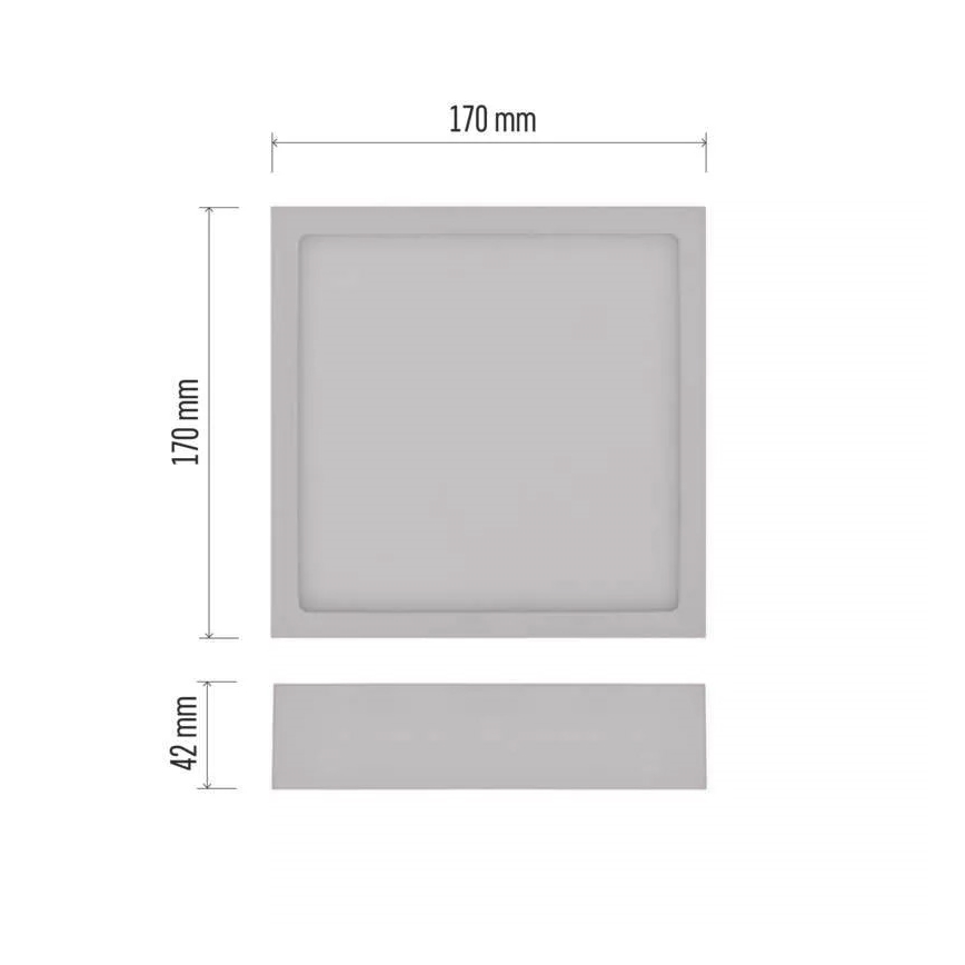 LED Griestu lampa NEXXO LED/12,5W/230V 3000/3500/4000K 17x17 cm balta