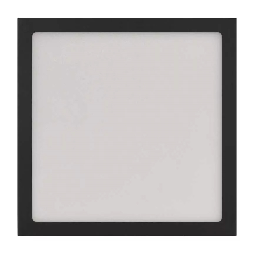 LED Griestu lampa NEXXO LED/12,5W/230V 3000/3500/4000K 17x17 cm melna