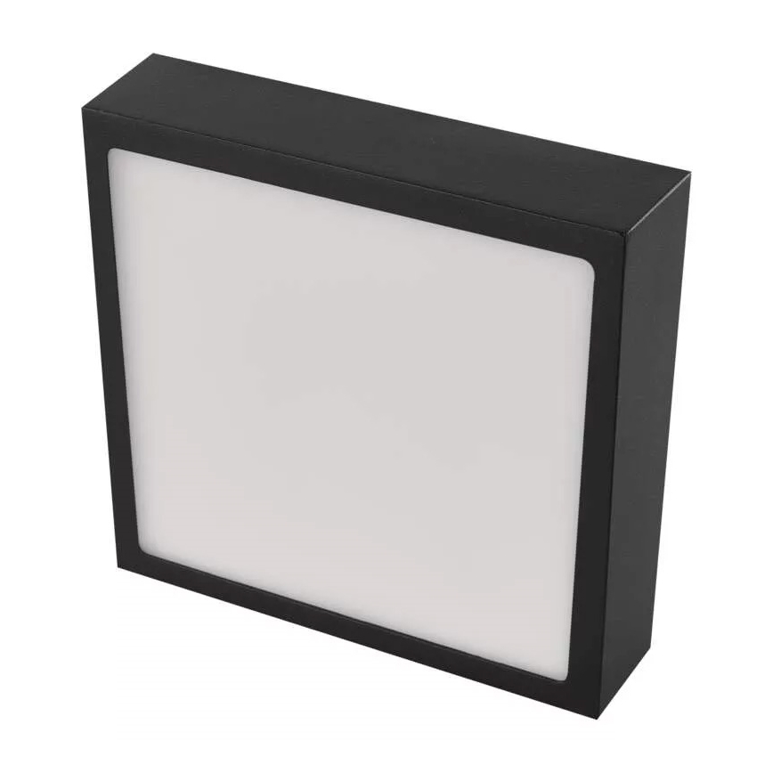 LED Griestu lampa NEXXO LED/12,5W/230V 3000/3500/4000K 17x17 cm melna