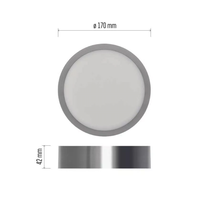 LED Griestu lampa NEXXO LED/12,5W/230V 3000/3500/4000K d. 17 cm matēts hroms