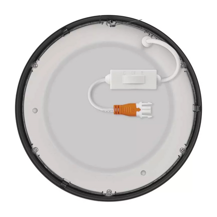 LED Griestu lampa NEXXO LED/12,5W/230V 3000/3500/4000K d. 17 cm melna