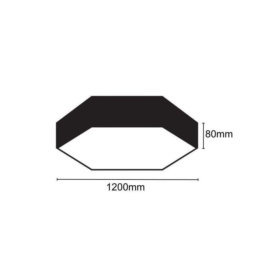 LED Griestu lampa LED/120W/230V 4000K d. 120 cm