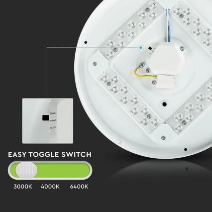 LED Griestu lampa LED/12W/230V 26cm 3000K/4000K/6400K