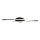 LED Griestu lampa LED/12W/230V 3000K melna