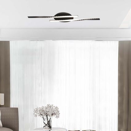 LED Griestu lampa LED/12W/230V 3000K melna