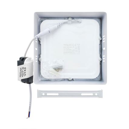 LED Griestu lampa LED/12W/230V 4200K 16,3x16,3 cm balta
