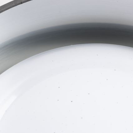 LED griestu lampa LED/12W/230V Ø 32 cm pelēka/sudraba