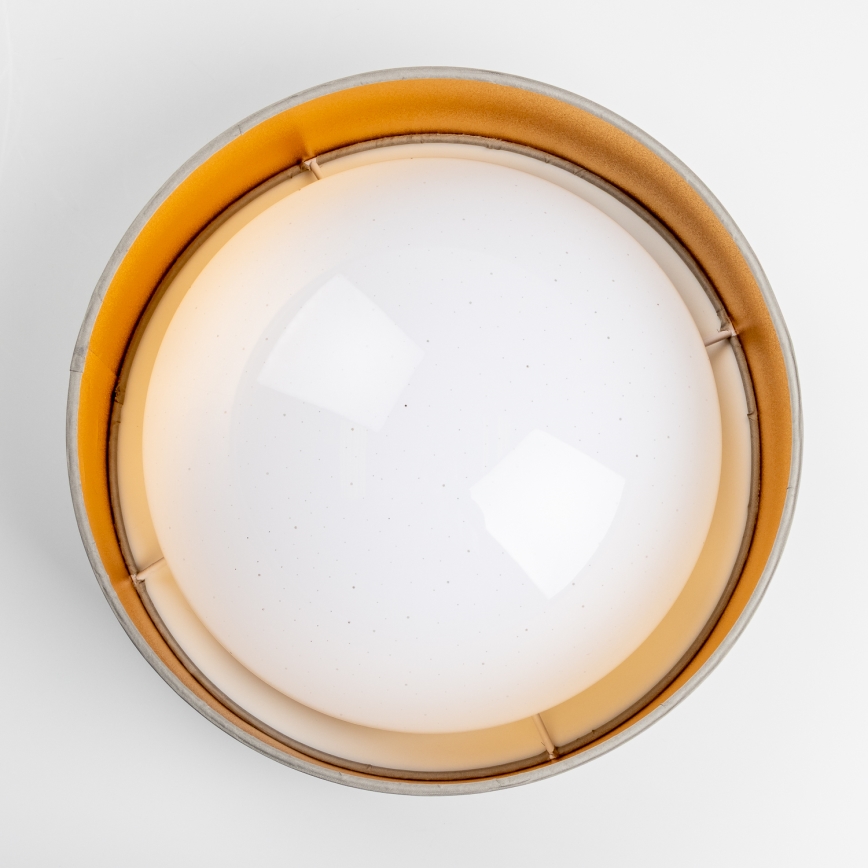 LED griestu lampa LED/12W/230V Ø 32 cm taupe/zelta