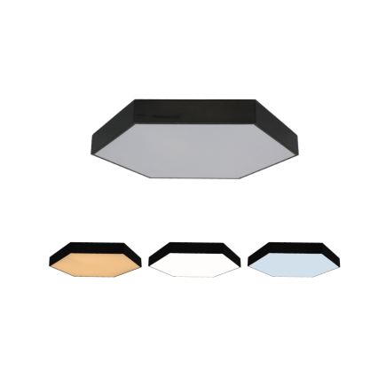 LED griestu lampa LED/135W/230V 3000/4000/6500K Ø 80 cm melna