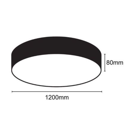 LED Griestu lampa LED/150W/230V 4000K d. 120 cm