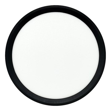 LED griestu lampa LED/18W/230V 3000/4000/6500K Ø 23 cm melna