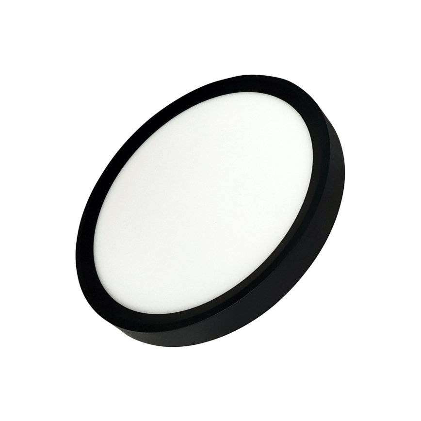 LED griestu lampa LED/18W/230V 3000/4000/6500K Ø 23 cm melna