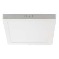 LED Griestu lampa LED/18W/230V 3000K 21,4x21,4 cm balta