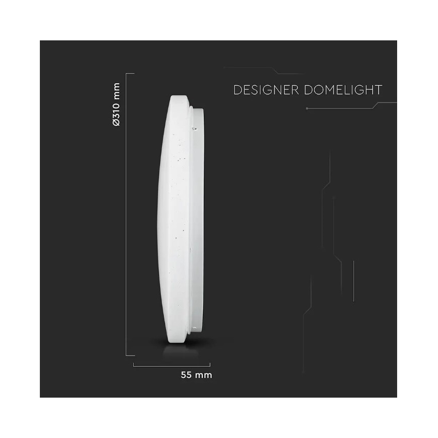 LED Griestu lampa LED/18W/230V d. 31 cm 3000/4000/6400K
