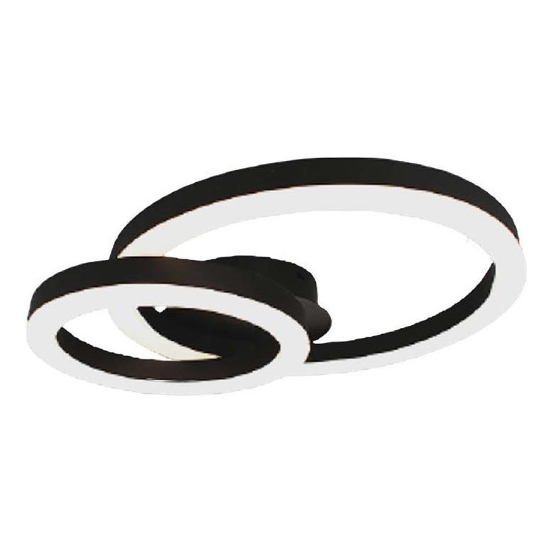 LED Griestu lampa LED/20W/230V 3000K melna