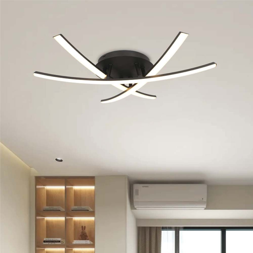 LED Griestu lampa LED/20W/230V 3000K melna