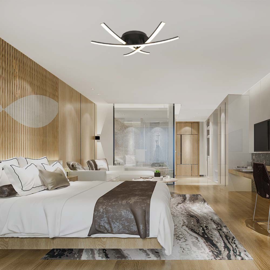 LED Griestu lampa LED/20W/230V 3000K melna