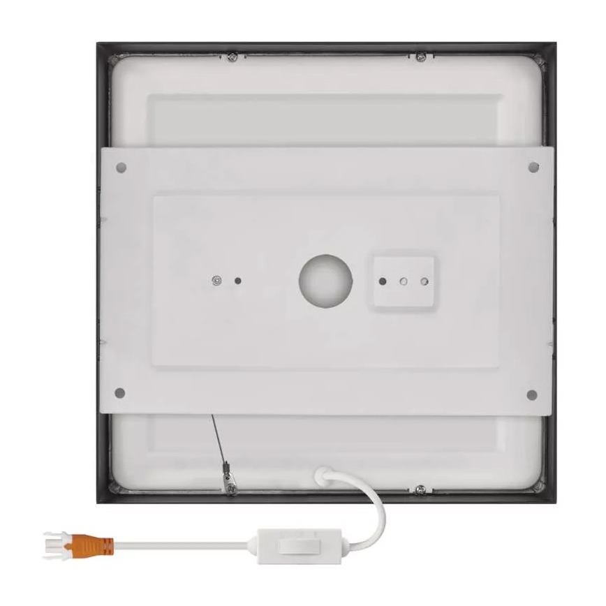LED Griestu lampa NEXXO LED/21W/230V 3000/3500/4000K 22,5x22,5 cm melna