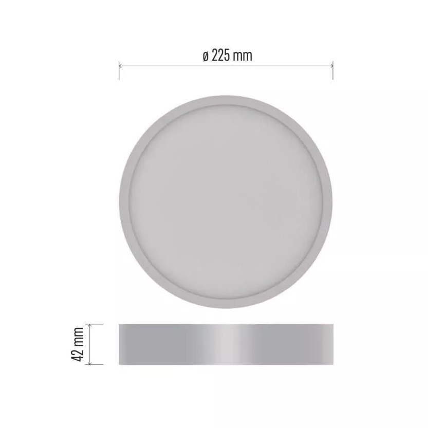 LED Griestu lampa NEXXO LED/21W/230V 3000/3500/4000K d. 22,5 cm balta