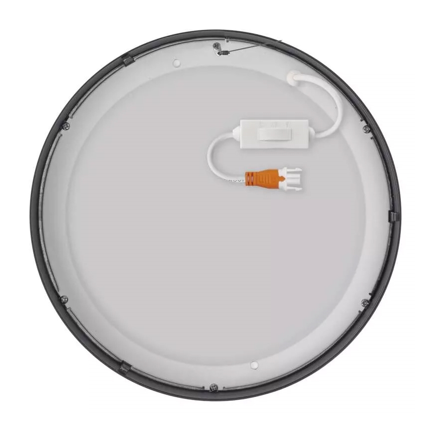 LED Griestu lampa NEXXO LED/21W/230V 3000/3500/4000K d. 22,5 cm melna