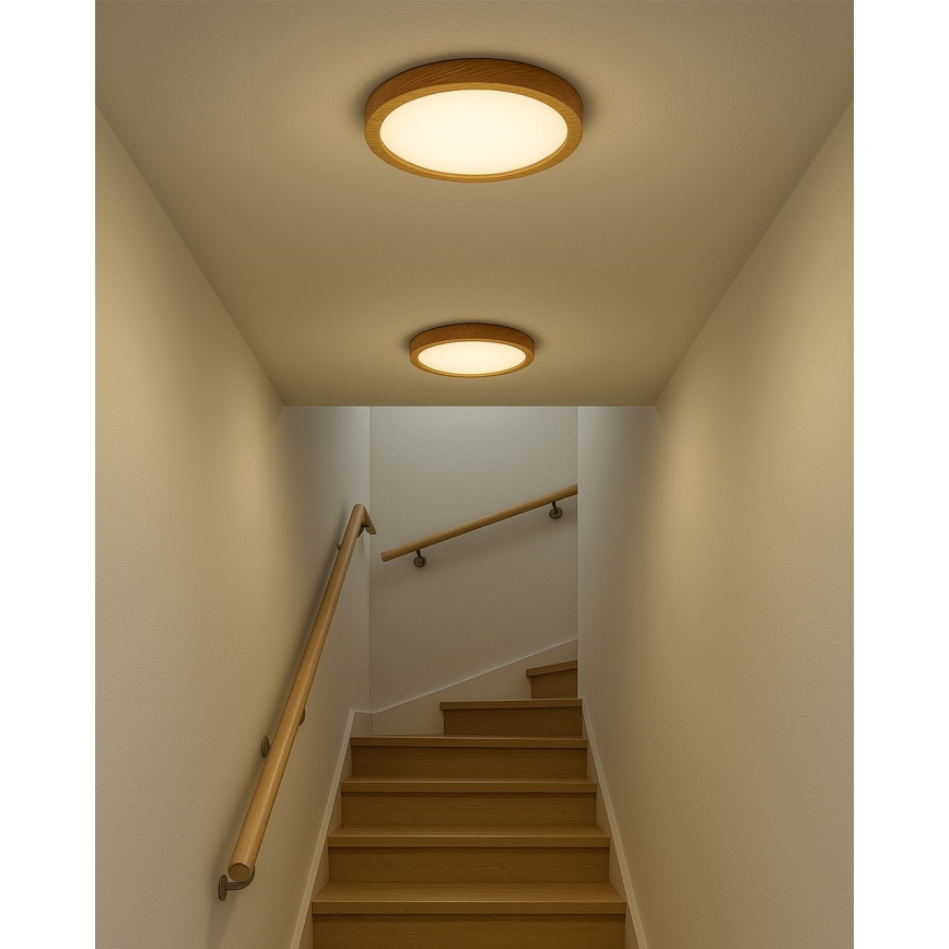 LED griestu lampa LED/24W/230V 3000/4000/6500K Ø 30 cm bēša