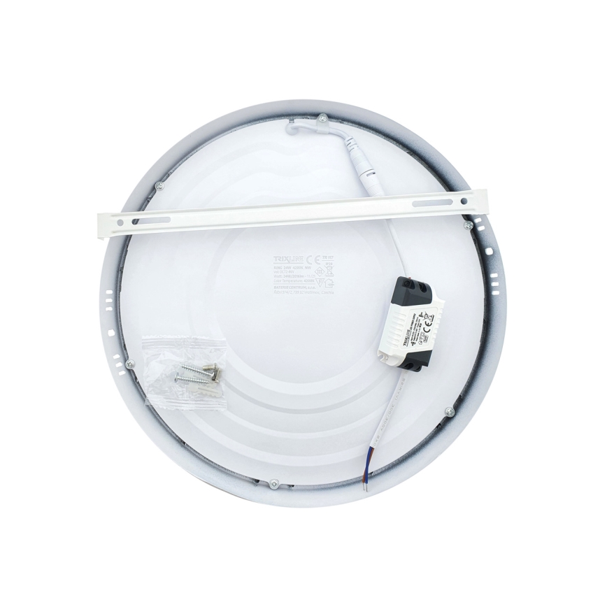 LED Griestu lampa LED/24W/230V 4200K d. 28,5 cm balta