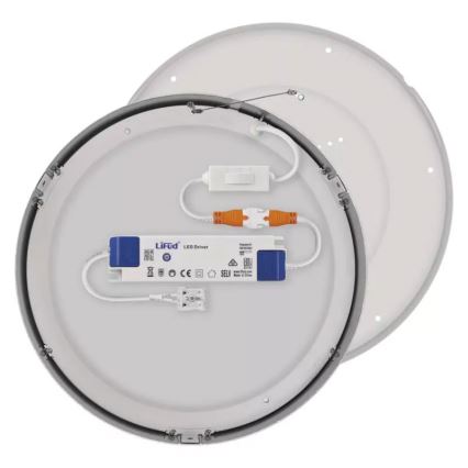 LED Griestu lampa NEXXO LED/28,5W/230V 3000/3500/4000K d. 30 cm spīdīgi hromēts