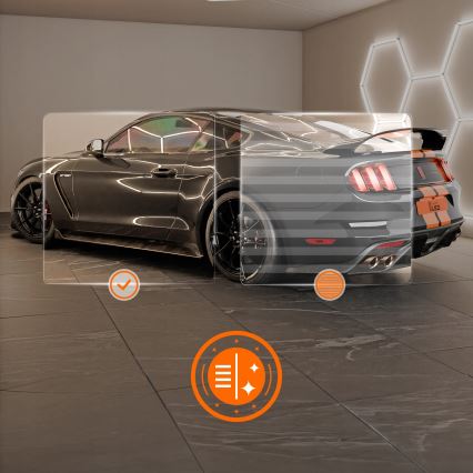 LED griestu lampa HEXAGON LED/280W/85-265V 4000K 313x298 cm CRI 90 IP54 balta