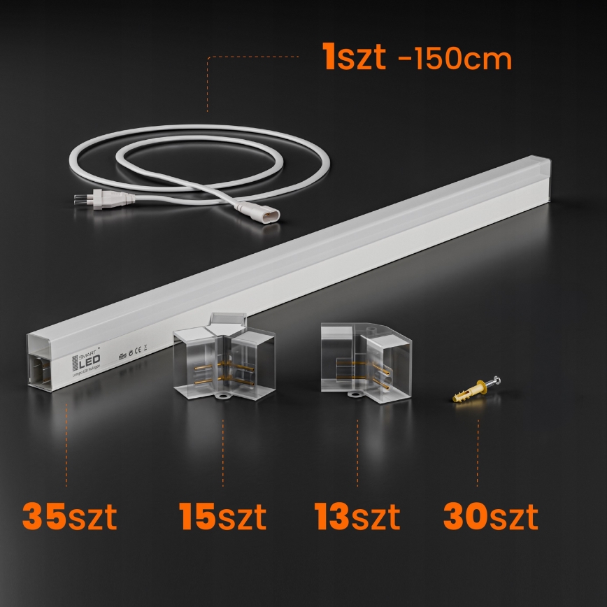 LED griestu lampa HEXAGON LED/280W/85-265V 4000K 313x298 cm CRI 90 IP54 balta