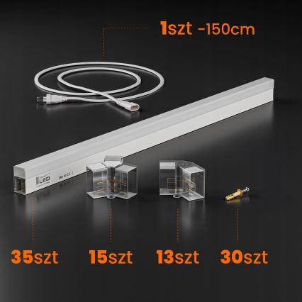 LED griestu gaismeklis HEXAGON LED/280W/85-265V 6500K 313x298 cm CRI 90 IP54 balts