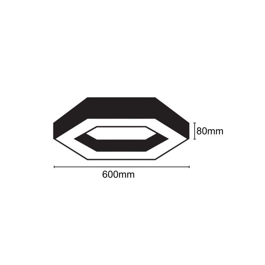 LED Griestu lampa LED/28W/230V 4000K d. 60 cm