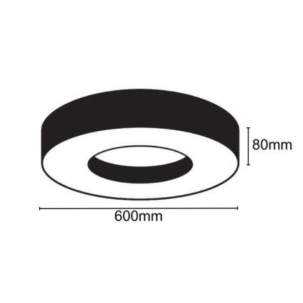 LED Griestu lampa LED/30W/230V 4000K d. 60 cm
