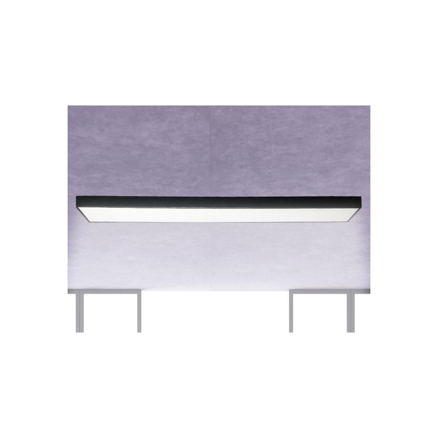 LED Griestu lampa LED/32W/230V 4000K 120x13 cm melna