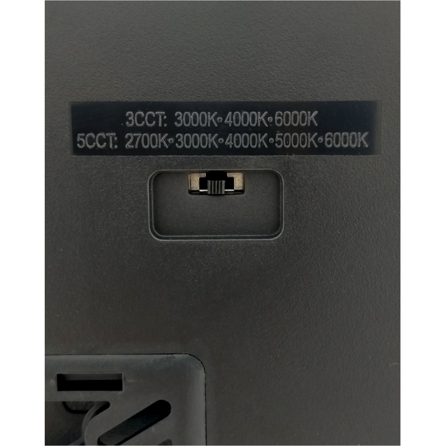 LED Griestu lampa LED/40W/230V 3000/4000/6500K 50x50 cm melna