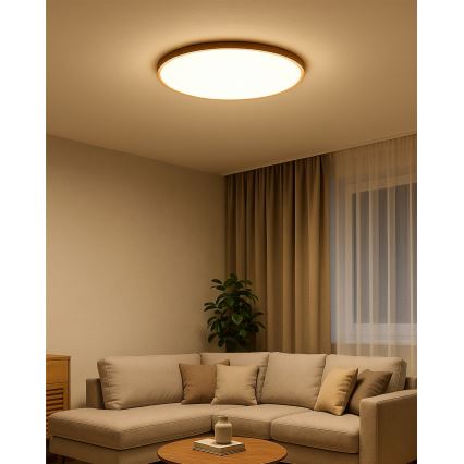 LED griestu lampa LED/40W/230V 3000/4000/6500K Ø 50 cm bēša