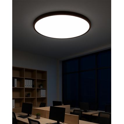 LED griestu lampa LED/40W/230V 3000/4000/6500K Ø 50 cm brūna
