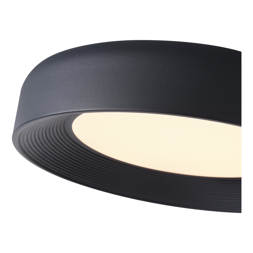 LED Griestu lampa LED/40W/230V 3000K melna d. 50 cm