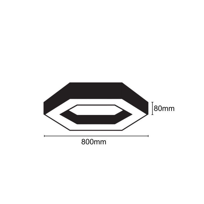 LED Griestu lampa LED/40W/230V 4000K d. 80 cm