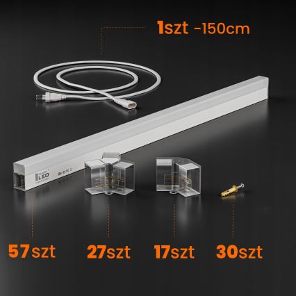 LED griestu lampa HEXAGON LED/570W/85-265V 6500K 522x298 cm CRI 90 IP44 balta