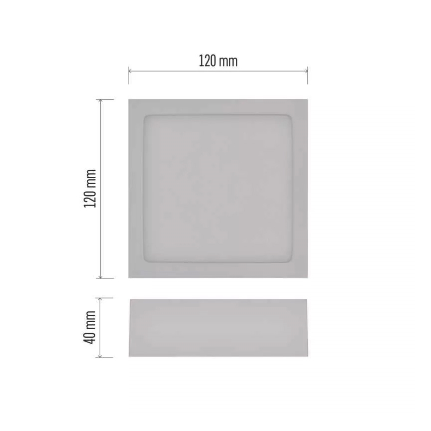LED Griestu lampa NEXXO LED/7,6W/230V 3000/3500/4000K 12x12 cm balta